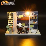 Kits de minimodelos com LED de aniversário para adolescentes