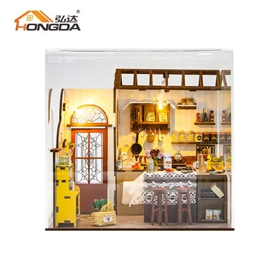 M2423Z PETA's Kitchen Dollouse com capa de poeira